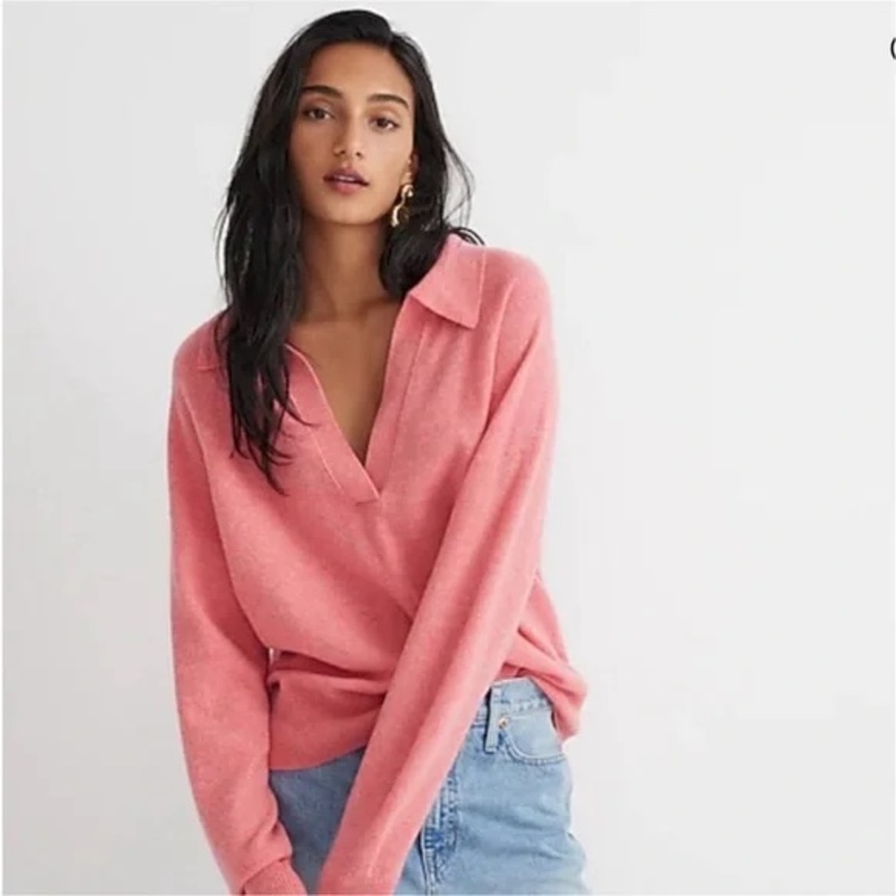 J. Crew Cashmere Collared Sweater 💖🎀💖